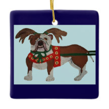 Le Renne du Père Noël Bouledogue