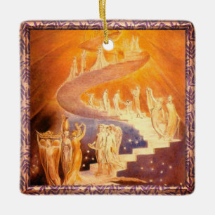 Ornement En Céramique Le rêve de Jacob Par William Blake Ornament en cér