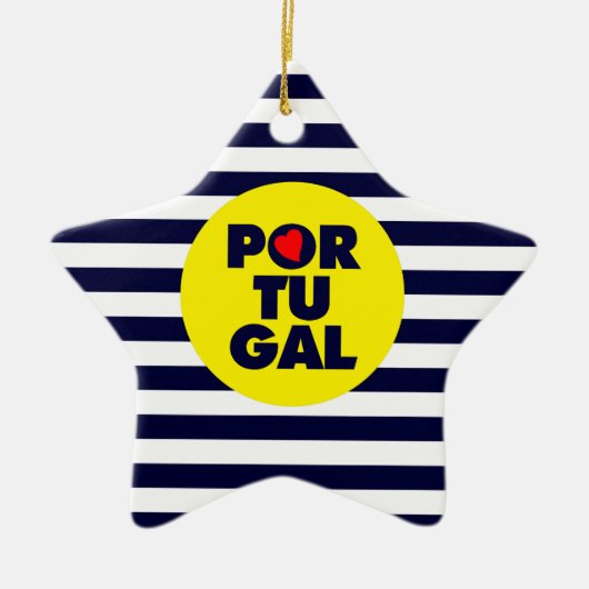 Ornement En Céramique Le soleil portugais (Devant)