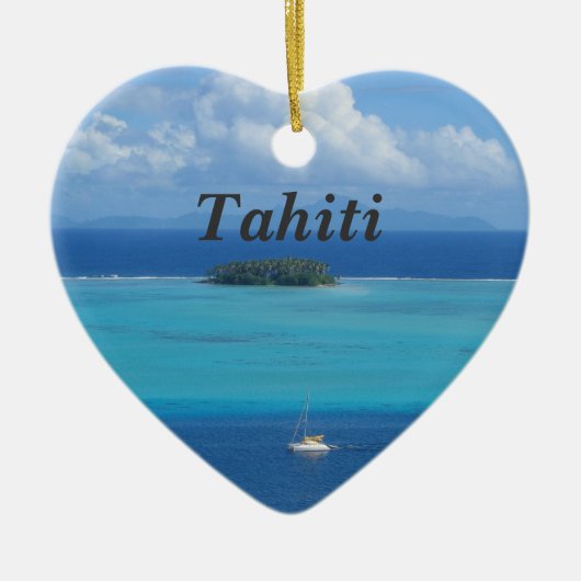 Ornement En Céramique Le Tahiti (Devant)