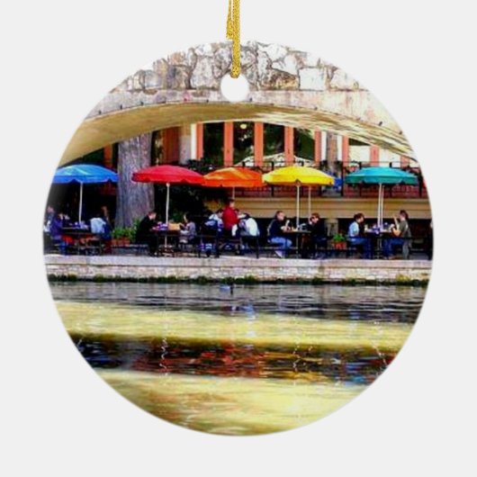 ORNEMENT EN CÉRAMIQUE LE TEXAS - SAN ANTONIO 2 (Dos)