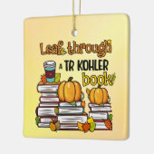 Ornement En Céramique Leaf À Travers Un Livre TR Kohler (Gauche)