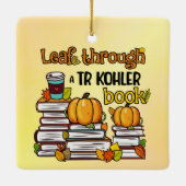 Ornement En Céramique Leaf À Travers Un Livre TR Kohler (Dos)