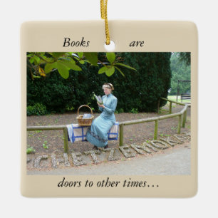 Ornement En Céramique Lecture de Madame