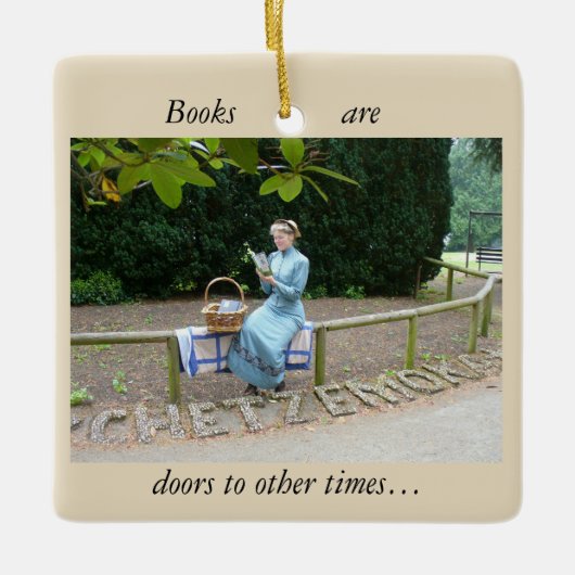 Ornement En Céramique Lecture de Madame (Devant)