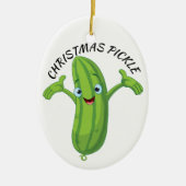 Ornement En Céramique Légende du chou de Noël (Devant)