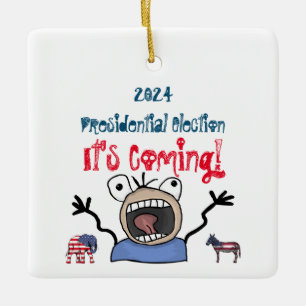 Ornement En Céramique L'élection présidentielle de 2024, c'est à venir !