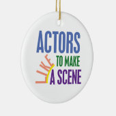 Ornement En Céramique Les acteurs aiment faire une scène (Droite)