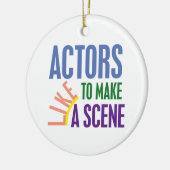 Ornement En Céramique Les acteurs aiment faire une scène (Gauche)