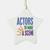 Ornement En Céramique Les acteurs aiment faire une scène (Droite)