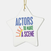 Ornement En Céramique Les acteurs aiment faire une scène (Gauche)