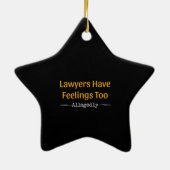 Ornement En Céramique Les Avocats Ont Trop De Sentiments - Procureur (Dos)