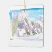 Ornement En Céramique Les bâtiments Trulli d'Alberobello Bari Italie (Gauche)