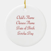 Ornement En Céramique Les bonnes choses viennent à ceux qui attendent - (Dos)