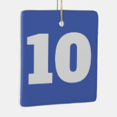 Ornement En Céramique Les chiffres sur le point de pendre, (Droite)