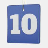 Ornement En Céramique Les chiffres sur le point de pendre, (Gauche)