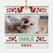 Ornement En Céramique Les choses préférées du chien (Dos)