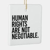 Ornement En Céramique Les droits humains ne sont pas négociables (Droite)