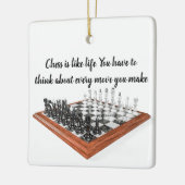 Ornement En Céramique Les échecs, c'est comme la vie (Gauche)