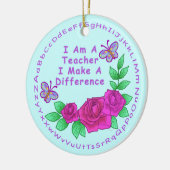 Ornement En Céramique Les enseignants font la différence (Gauche)