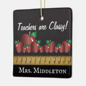 Ornement En Céramique Les enseignants sont classiques - Imprimer les deu (Gauche)