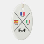 Ornement En Céramique Les grands circuits cyclistes (Droite)