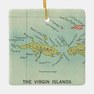 Ornement En Céramique Les îles Vierges