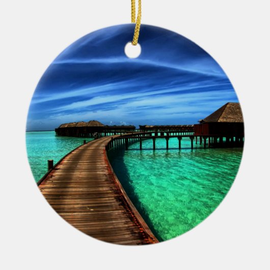 Ornement En Céramique Les MALDIVES 2 (Devant)