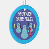 Ornement En Céramique Les neigeurs sont devenus sauvages (Droite)