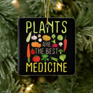 Ornement En Céramique Les plantes Sont Le Meilleur Cool De Médecine Vega