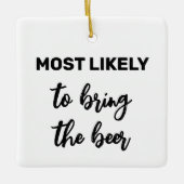 Ornement En Céramique Les plus susceptibles d'apporter la bière (Devant)