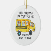 ORNEMENT EN CÉRAMIQUE LES ROUES SUR LE BUS (Droite)