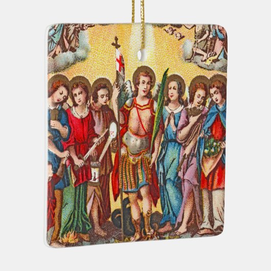 Ornement En Céramique Les Sept Archanges (CP 001; Chromolithographe) (Droite)