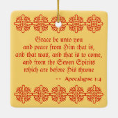 Ornement En Céramique Les Sept Archanges (CP 001; Chromolithographe) (Dos)