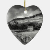 Ornement En Céramique Les vallées de Yorkshire dans mono (Droite)