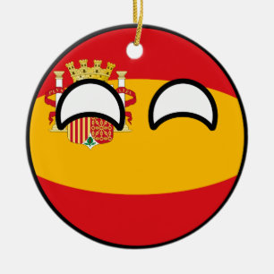 Ornement En Céramique L'Espagne Geeky tendante drôle Countryball