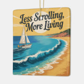 Ornement En Céramique Less Scrolling, More Living (Gauche)