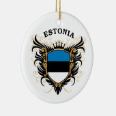 Ornement En Céramique L'Estonie (Droite)