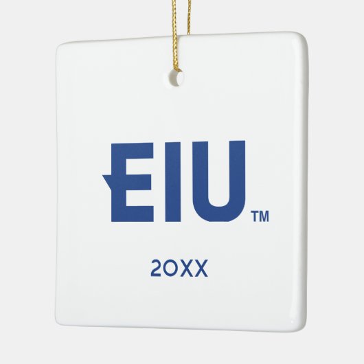 Ornement En Céramique LETTRE bloc EIU (Gauche)