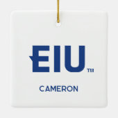 Ornement En Céramique LETTRE bloc EIU (Dos)