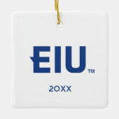 Ornement En Céramique LETTRE bloc EIU (Devant)