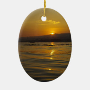 Ornement En Céramique Lever de soleil en île de Bali
