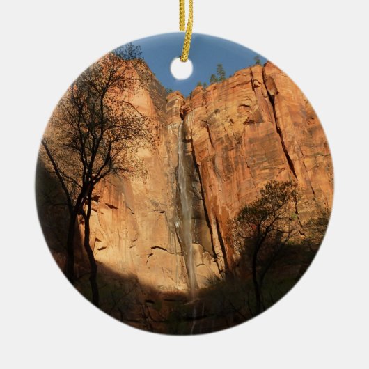 Ornement En Céramique Lever de soleil sur le sentier Riverside Walk à Zi (Devant)