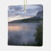 Ornement En Céramique Lever du soleil au lac Swiftcurrent I (Gauche)