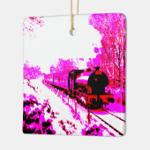 Ornement En Céramique L'Express rose (Gauche)