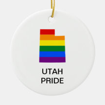 Ornement en céramique LGBTQ UTAH PRIDE