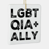 ORNEMENT EN CÉRAMIQUE LGBTQIA+ALLY (Droite)