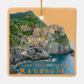 Ornement En Céramique LGR0012 MANAROLA, Cinque Terre, Italie, (Dos)