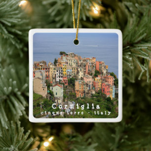 Ornement En Céramique LGR001 CORNIGLIA - Cinque Terre - Magnet pour réfr