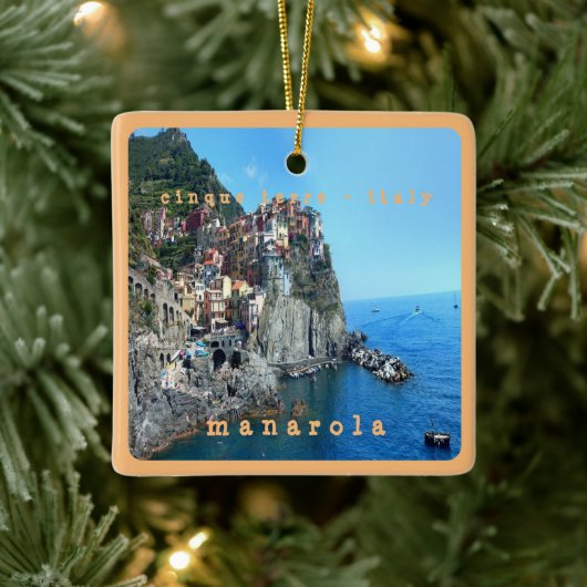 Ornement En Céramique LGR004 MANAROLA, Cinque Terre, Italie, (Arbre)